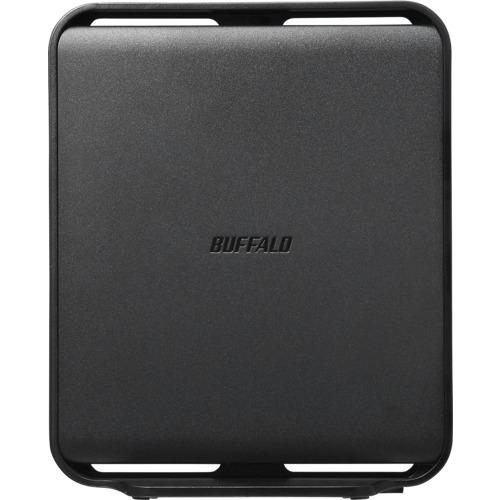 ■BUFFALO Wi-Fiルーター 無線LAN親機11ax/ac/n/a/g/b 1201+300Mbpsブラック55×159×130〔品番:WSR1500AX2L〕【6600596:0】[店頭受取不可]