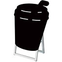 ■TOKISEI ポップルスタンド看板シルエット 45×60片面ブラック ドリンク形〔品番:PPSKSL45X60KDRK〕【6615753:0】[送料別途見積...