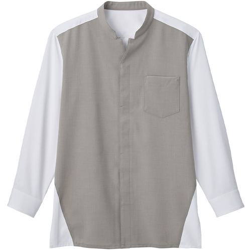 ■サンペックス ”吸汗速乾・接触冷感” 男女兼用シャツ グレー L〔品番:WP1501B3L〕【6616240:0】[送料別途見積り][掲外取寄][店頭受取不可]