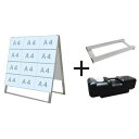 ■TOKISEI カードケーススタンド看板 A4横24両面 ウエイトアーム・水タンクセット〔品番:CCSKA4Y24R3SET〕【6622140:0】[送料別途...