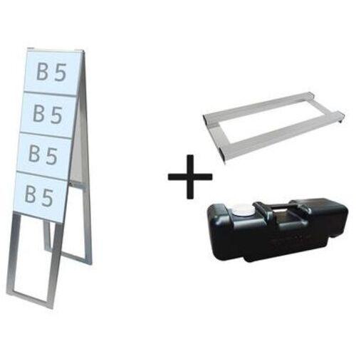 ■TOKISEI カードケーススタンド看板 B5横8両面ハイ ウエイトアーム・水タンクセット〔品番:CCSKB5Y8RH3SET〕【6622141:0】[送料別途見積り][法人・事業所限定][外直送][店頭受取不可]