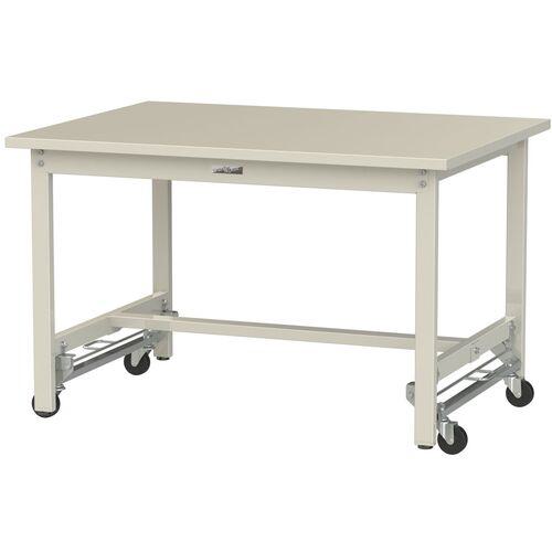 ■ヤマテック ワークテーブル300シリーズ ワンタッチ移動タイプ スチール天板 W1200×D900×H740mm ヤマテックアイボリー〔品番:SWSU1290II〕【6635400:0】[法人・事業所限定][外直送元][店頭受取不可]