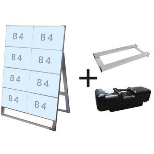 ■TOKISEI カードケーススタンド看板 B4横8片面 ウエイトアーム・水タンクセット〔品番:CCSKB4Y8K3SET〕【6643546:0】[送料別途見積り][法人・事業所限定][外直送][店頭受取不可]