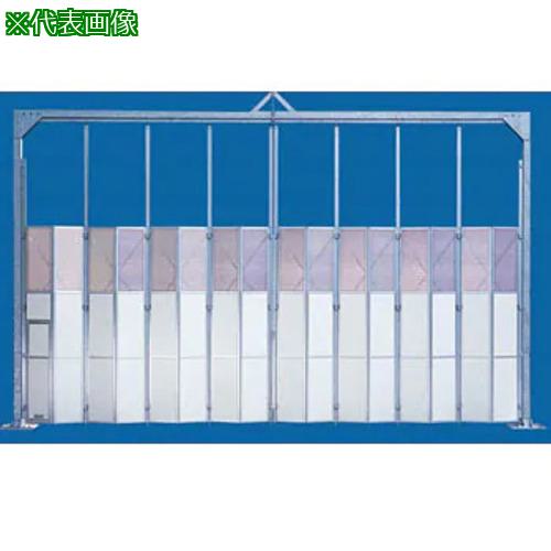 ■ゲート工業 門型パネルゲート 高さ4.5mX間口10.8m 上部メッシュパネル 基礎200ピッチ〔品番:KG23T1108〕【6648033:0】[送料別途見積り][法人・事業所限定][外直送][店頭受取不可](4)