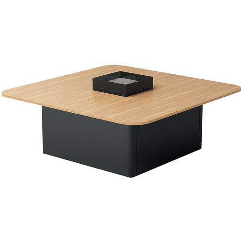 ■ナイキ ワークテーブル(電源付) LOT型 ロトス LOTOS〔品番:LOTM2020PBBSO〕【6658412:0】[送料別途見積り][法人・事業所限定][外直送][店頭受取不可]