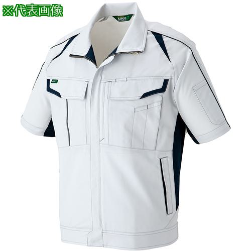 ■アイトス 春夏半袖ストレッチブルゾン(エコワーカーストレッチ) シルバーグレー LL〔品番:AZ1932003LL〕【6670459:0】[送料別途見積り][掲外取寄][店頭受取不可]