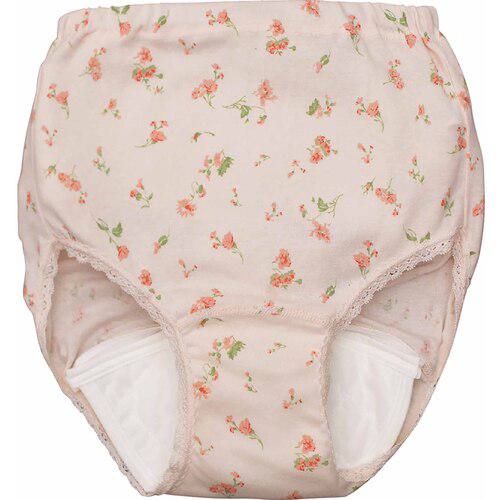 ■グリーンクロス 花柄安心快適ショーツ(2枚組) 尿漏れ対策 抗菌防臭消臭 ズレにくい PH S〔品番:630005..