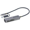 ■StarTech USBカードリーダー/USB 3.0 Type-C A/SD microSD CF対応/マルチメモリーカードリーダー〔品番:FCREADMI...