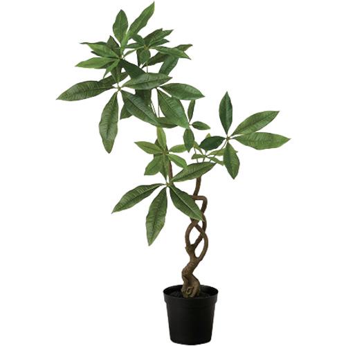 ■NAIKI 人工樹木(ツイストパキラ)〔品番:AGN130〕【6793310:0】[送料別途見積り][掲外取寄][店頭受取不..