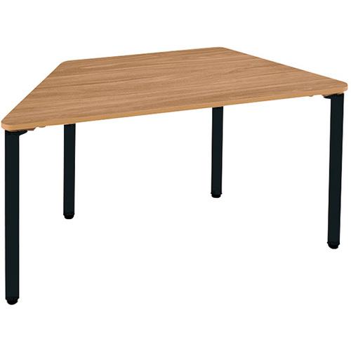 ■NAIKI ミーティングテーブル フリーモブ FM型/天板:ミディアムウォールナット 脚:ブラック/W1200×D520×H720〔品番:FMD125BMW〕【6814834:0】[送料別途見積り][掲外取寄][店頭受取不可]