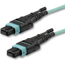 ■StarTech 光ファイバーケーブル/MTP-MTP/2m/OM3 マルチモード/50/125/12芯/40Gb/オプティカル コード〔品番:MPO12PL...