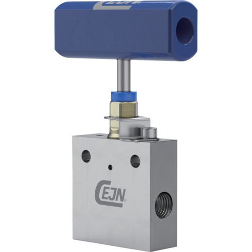 ■CEJN 低圧ニードルバルブ 2ポート アングルバルブ NPT 3/8 〔品番:199502413〕【6819877:0】[送料別途見積り][掲外取寄][店頭受取不可]