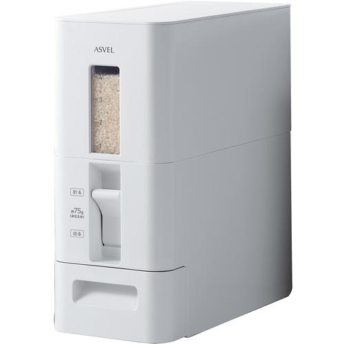 ■ASVEL 米びつ S計量米びつ6Kg《8個入》〔品番:752704〕【6821972×8:0】[送料別途見積り][掲外取寄][店..