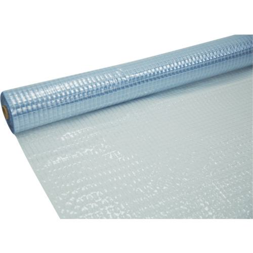 ■スワロン ハイパーカーテン 糸入 耐寒 防炎 透明 0.3mm×2050mm×50m巻(2cmます目)〔品番:HCTIIF0320505..