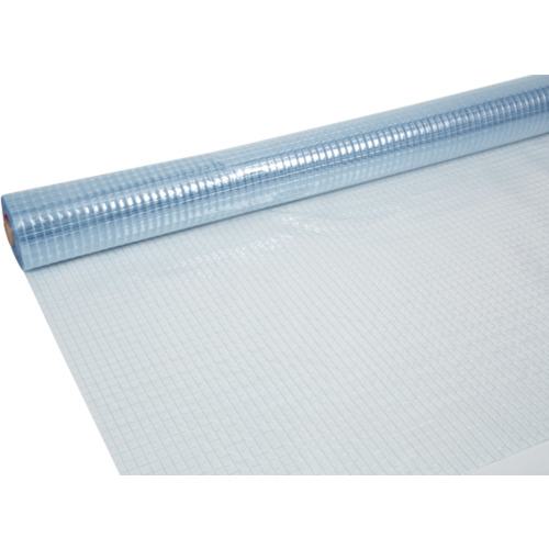 ■スワロン ハイパーカーテン 糸入 防炎 静電 透明 0.3mm×2030mm×50m巻(1cmます目)〔品番:HCTIFT0320305..