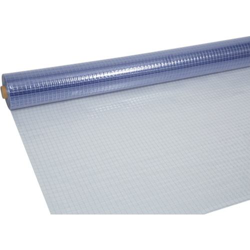 ■スワロン ハイパーカーテン 糸入 防炎 静電 透明 0.3mm×2030mm×50m巻(2cmます目)〔品番:HCTIFT0320305..