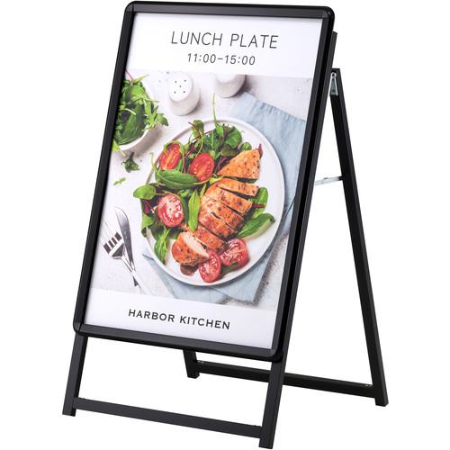 ■シンエイ PG-Aサイン片面 屋内用 ブラック A1サイズ〔品番:PGAA1BGK〕【6851603:0】[送料別途見積り][法人・事業所限定][外直送][店頭受取不可]