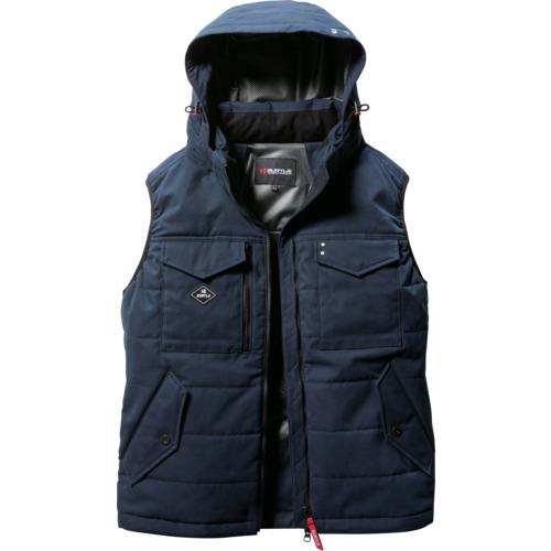 ■BURTLE 防寒ベスト5054-3-Lネイビー〔品番:50543L〕【6852718:0】[店頭受取不可]