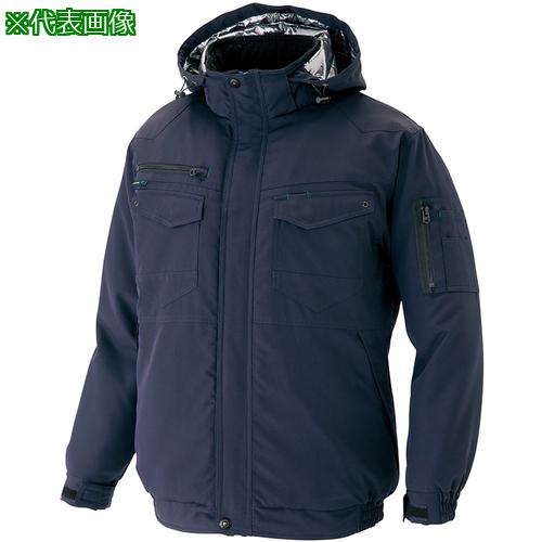 ■アイトス 防寒ブルゾン(男女兼用)AZ8971 裏地アルミ配合PUプリント ネイビー SS〔品番:AZ8971108SS〕【6852879:0】[送料別途見積り][掲外取寄][店頭受取不可]