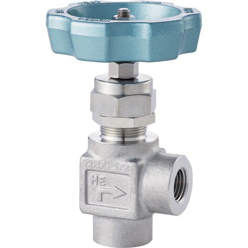 ■Fujikin SUS鋼製ニードルストップバルブUS327LCR〔品番:US327LCR〕【6853554:0】[送料別途見積り][法..