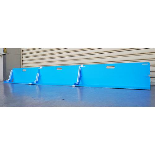 ■ワニ印 水害防止パネル 備えあれ板コンパクト 3枚 止水板 折り畳み L型 防災 土嚢〔品番:004977〕【6853734:0】[法人・事業所限定][外直送元][店頭受取不可]