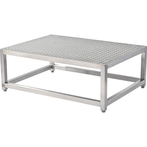 ■クラフトワーク ステンレス作業用踏台 溶接一体型〔品番:SUSF1604050〕【6853927:0】[送料別途見積り][法人・事業所限定][外直送][店頭受取不可]