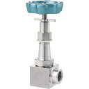 ■Fujikin SUS鋼製ニードルバルブ一般調整CV値4.8プロペラナット付3.92MPaUH-34L〔品番:UH34LDR〕【6855086:0】[送料別途...