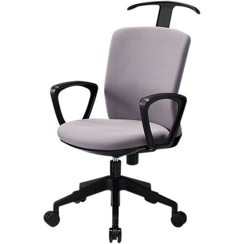 ■IRIS オフィスチェア HG1000-M1S-F ループ肘付き Sハンガー付き 背ファブリック 座ファブリック グレー〔品番:HG1000M1SFGL〕【6860959:0】[送料別途見積り][掲外取寄][店頭受取不可]
