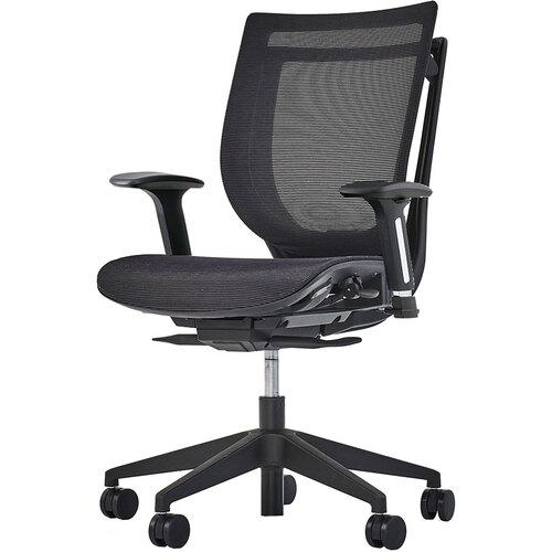 ■IRIS オフィスチェア VIGOR-LB 肘付き メッシュ ブラック〔品番:VIGP50L1MMBB〕【6862535:0】[送料別途見積り][掲外取寄][店頭受取不可]
