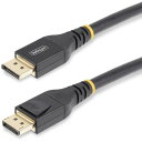■StarTech DisplayPort 1.4ケーブル/アクティブ/15m/8K60Hz/VESA/ディスプレイポート/モニターケーブル〔品番:DP14A1...
