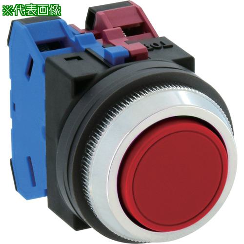 ■IDEC φ30押しボタンスイッチ〔品番:ABN120R〕【6883505:0】[送料別途見積り][掲外取寄][店頭受取不可]