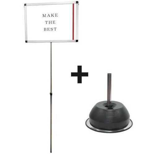 ■TOKISEI プラカードポールA A2横ベースセット〔品番:PCPVAA2Y2SET〕【6887828:0】[送料別途見積り][法..