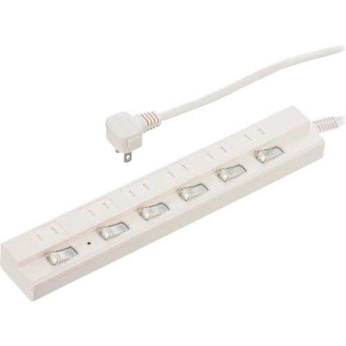 ■OHM 6口5m節電タップ雷ガード付22 〔品番:HSTPK65W22〕【6888003:0】[店頭受取不可]