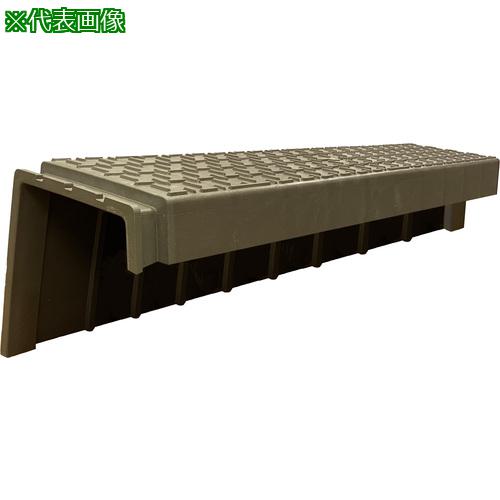 ■ウッドプラスチック 畦畔(あぜ)カバー片受タイプ 4本セット〔品番:AZECOVERS4SET〕【6888361:0】[法人・事業所限定][外直送元][店頭受取不可]