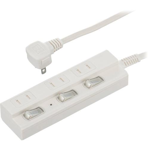 ■OHM 3口5m節電タップ雷ガード付22 〔品番:HSTPK35W22〕【6889497:0】[店頭受取不可]