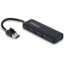 ■StarTech USB 3.0ハブ/4ポート USB-A/5Gbps/過電流保護機能/バスパワー/小型 ポータブル USBスプリッター〔品番:H5A4AUS...