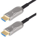 ■StarTech HDMI 2.1ケーブル/光ファイバー/30m/8K60Hz//難燃性材/オス-オス/ブラック/モニターケーブル〔品番:8KA100FHDM...