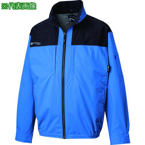 ■NSP NA-1142Nクールウェア長袖上部ファン胸ポケ(服4L)ブルー・チタン・3Dエリ〔品番:8215839〕【6912316:0】[送料別途見積り][法人・事業所限定][外直送][店頭受取不可]
