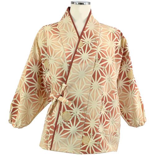 ■サンペックス 茶衣着(上) L (麻の葉ぼかし) ダークレッド〔品番:OD645L〕【6918427:0】[送料別途見積り][掲外取寄][店頭受取不可]