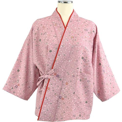 ■サンペックス 茶衣着(上) L (透かし文様に花柄) ピンク〔品番:OD246L〕【6918450:0】[送料別途見積り]..