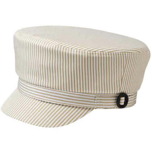 ■サンペックス 撥水 ワークキャップ 衛生帽子 飲食店 給食 ユニフォーム ホワイト×ベージュ F〔品番:SH..