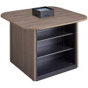 ■NAIKI キャビネットカウンター スクエアタイプ CF型/脚:ショコラアッシュ 天板:ショコラアッシュ/W1400×D1400〔品番:CFH1414WPBC...