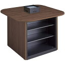■NAIKI キャビネットカウンター スクエアタイプ CF型/脚:ダークウォールナット 天板:ダークウォールナット/W1400×D1400〔品番:CFH1414...