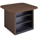 ■NAIKI キャビネットカウンター スクエアタイプ CF型/脚:ダークウォールナット 天板:ダークウォールナット/W1400×D1400〔品番:CFH1414...