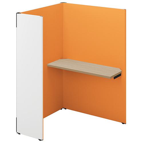 ■NAIKI クローズブース ソロコート SCP型/外側パネル:サテンホワイト/内側パネル:オレンジH1500〔品番:SCP15104TRSWORSO〕【692...