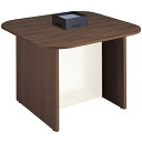 ■NAIKI キャビネットカウンター 脚:ダークウォールナット/天板:ダークウォールナット 幕板:ホワイト/W1400×D1400〔品番:CFH1414NPBW...