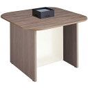 ■NAIKI キャビネットカウンター スクエアタイプ CF型/脚:ショコラアッシュ/天板:ショコラアッシュ 幕板:ホワイト/W1400×D1400〔品番:CFH...