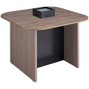 ■NAIKI キャビネットカウンター スクエアタイプ CF型/脚:ショコラアッシュ/天板:ショコラアッシュ 幕板:ブラック/W1400×D1400〔品番:CFH...