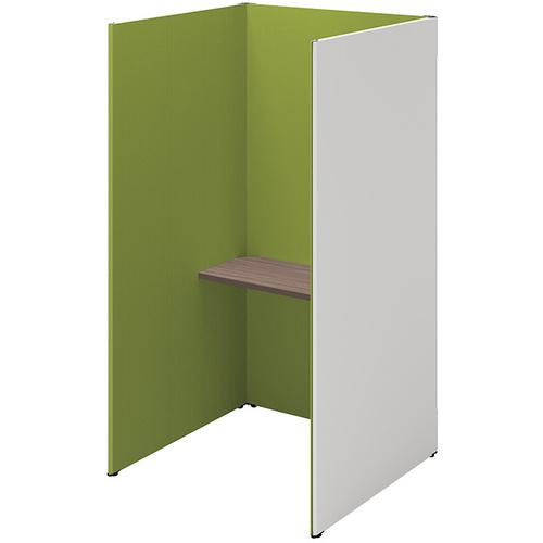 ■NAIKI クローズブース ソロコート SCP型/外側パネル:サテンホワイト/内側パネル:グリーンH1900〔品番:SCP19103TSWGRCA〕【6932...