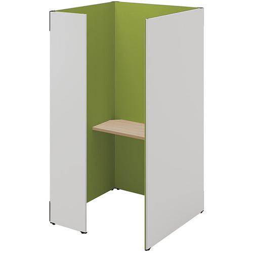 ■NAIKI クローズブース ソロコート SCP型/外側パネル:サテンホワイト/内側パネル:グリーンH1900〔品番:SCP19104TSWGRSO〕【6932...